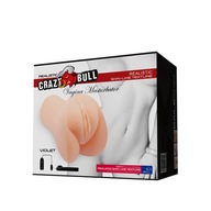 CRAZY BULL - FIALOVÁ REALISTICKÁ VAGINA, Vibrácie CRAZY BULL - FIALOVÁ REALISTICKÁ VAGINA, Vibrácie