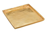 Zlatý kovový hliníkový tanier 25 cm