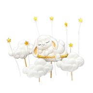 Cukrová dekorácia ZAJIČKA na CLOUD na tortu Cukrová dekorácia ZAJIČKA na CLOUD na tortu