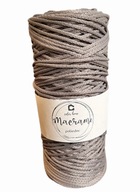 Polyester String 200 m / 3 mm šedá makrama háčkovanie Polyester String 200 m / 3 mm šedá makrama háčkovanie