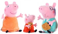 3X PEPPA SÚPRAVA PIG MAMA DAD RODINNÝ MASKOT