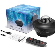 STARS PROJECTOR LED LAMPA BLUETOOTH USB ČIERNA STARS PROJECTOR LED LAMPA BLUETOOTH USB ČIERNA