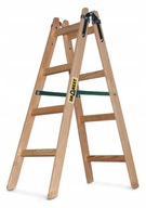 Drevený maliarsky rebrík, obojstranný, 2x4 schodíky
