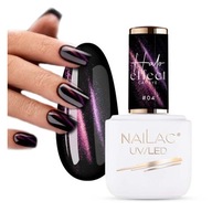NaiLac Halo Effect Cat Eye hybridný lak na nechty 7ml 04 Cat Eye lak na nechty NaiLac Halo Effect Cat Eye hybridný lak na nechty 7ml 04 Cat Eye lak na nechty