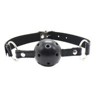 Gag. Obojok s loptou na upchatie úst. BDSM Gag. Obojok s loptou na upchatie úst. BDSM