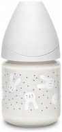 Suavinex Sklenená fľaša Králik sivá 120ml 0+ Suavinex Sklenená fľaša Králik sivá 120ml 0+