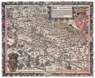 Plagátová mapa Sliezska od Martina Helwiga 82x67 cm Poľska ako darček bez rámu Plagátová mapa Sliezska od Martina Helwiga 82x67 cm Poľska ako darček bez rámu