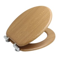 Pomaly zatváracie tvrdé WC sedadlo Natural MDF Bisk 08223 Pomaly zatváracie tvrdé WC sedadlo Natural MDF Bisk 08223