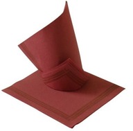 Červený bordový papierový obrúsok 38x38 cm 50 ks