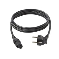 Vytáčací napájací kábel 3 x 1 mm2 2 m čierny Vytáčací napájací kábel 3 x 1 mm2 2 m čierny