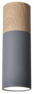 Stropné svietidlo Candellux Tuba 1x15W GU10 6,8/20 sivá + drevo Stropné svietidlo Candellux Tuba 1x15W GU10 6,8/20 sivá + drevo