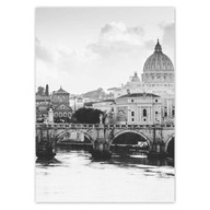 Plagáty 40x50 Rím Panoráma Vatikánu