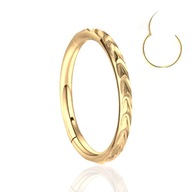 Titanium GOLD Clicker Ring PIERCING Helix 1.2/8 Titanium GOLD Clicker Ring PIERCING Helix 1.2/8