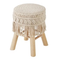 Okrúhla BOHO TABOTURKA, TABULKA na toaletný stolík, výška 42 cm Okrúhla BOHO TABOTURKA, TABULKA na toaletný stolík, výška 42 cm
