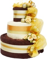 ELEGANTNÁ TORTA z VEĽKÝCH uterákov, SVADOBNÝ DAR ELEGANTNÁ TORTA z VEĽKÝCH uterákov, SVADOBNÝ DAR