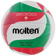 5 Molten V5M2000 Ľahká volejbalová lopta, biela a červená