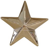 Betlehemská hviezda zlatá dekoračná vianočná ozdoba 14 cm