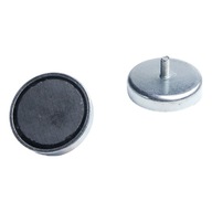 Feritový magnetický držiak 25x7 vonkajší závit M4, sada 10 kusov Feritový magnetický držiak 25x7 vonkajší závit M4, sada 10 kusov