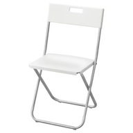 IKEA GUNDE Skladacia stolička WHITE záhradná jedáleň