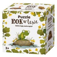 ROK V LESE, KDE ŽIJÚ ZVIERATÁ? PUZZLE 3+ ROK V LESE, KDE ŽIJÚ ZVIERATÁ? PUZZLE 3+