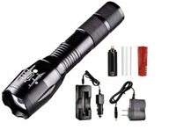 CREE XML-T6 LED policajná taktická baterka - ZOOM CREE XML-T6 LED policajná taktická baterka - ZOOM