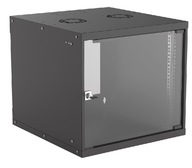 Závesná skriňa Intellinet 9U 540x560 Rack 19 Basic Flatpack Čierna