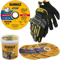 100 ks kotúčov INOX 125x1mm DeWALT DT20540 + rukavice