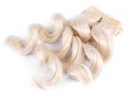 Kučeravé vlásky pre bábiky, blond kučery 18cm parochňa 1m Kučeravé vlásky pre bábiky, blond kučery 18cm parochňa 1m