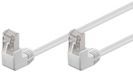 LAN Patchcord kábel CAT 5E F/UTP 2x90 BIELY 5m LAN Patchcord kábel CAT 5E F/UTP 2x90 BIELY 5m