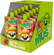 KUBUŚ 100% jahodová jablková pena 100 g x 12 kusov KUBUŚ 100% jahodová jablková pena 100 g x 12 kusov