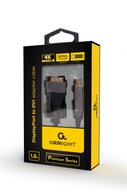 Adaptérový kábel Displayport samec na DVI samec 1,8 m Adaptérový kábel Displayport samec na DVI samec 1,8 m