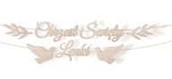 BANNER girlanda Svätý krst MENO ECO Rustik BANNER girlanda Svätý krst MENO ECO Rustik
