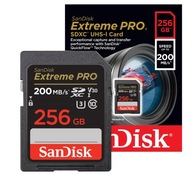 KARTA SANDISK EXTREME PRO SDXC 256 GB 200/140 MB/s