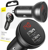 NABÍJAČKA DO AUTOBA Baseus digitálny displej CCBX-0G 2xUSB 24W 4,8A LCD NABÍJAČKA DO AUTOBA Baseus digitálny displej CCBX-0G 2xUSB 24W 4,8A LCD