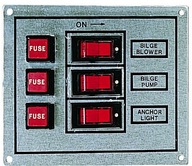 Elektrický rozvádzač 12V - 3 vypínače Elektrický rozvádzač 12V - 3 vypínače