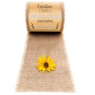 Juta Ribbon Dekoratívna páska s jutou široká dekorácia svadba 10 cm x 10m Juta Ribbon Dekoratívna páska s jutou široká dekorácia svadba 10 cm x 10m