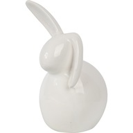 Keramický biely zajac 23,5 x 17 x 12 cm