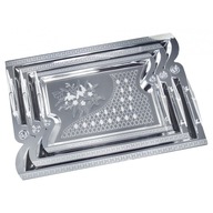 KINGHOFF SADA KOVOVÝCH podnosov 3KS KH-4743 WAWA KINGHOFF SADA KOVOVÝCH podnosov 3KS KH-4743 WAWA