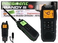 CB RÁDIO PRESIDENT ASC ANL 7 farieb AM/FM BE5 CB RÁDIO PRESIDENT ASC ANL 7 farieb AM/FM BE5