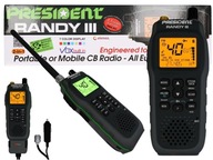 Prenosné ručné rádio President Randy III CB BE5