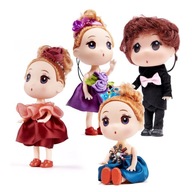Bábiky do domčeka pre bábiky 3 dievčatká + 1 c