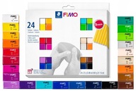 FIMO mäkká súprava, základné farby, 24x25g, Staedtler