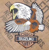 Eagle Suzuki Eagles Large Embroidered Patch Brown Eagle Suzuki Eagles Large Embroidered Patch Brown