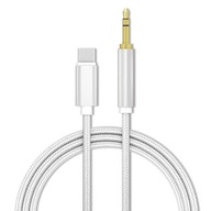 Nylonový kábel USB-C 3.1 na 3,5 mm Aux Audio 1M Jack