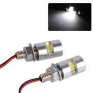 2x chrómový motor do auta 12V biela SMD LED poznávacia značka 2x chrómový motor do auta 12V biela SMD LED poznávacia značka