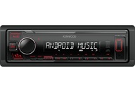 Kenwood KMM-105RY rádio červené MP3 USB AUX