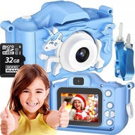 DIGITÁLNE FOTOAPARÁTOVÉ HRY PRE DETI JEDNOROŽEC + 32GB PAMÄŤOVÁ KARTA DIGITÁLNE FOTOAPARÁTOVÉ HRY PRE DETI JEDNOROŽEC + 32GB PAMÄŤOVÁ KARTA