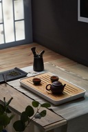 Bambusový podnos na čajový obrad