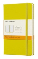 Moleskine Žltý zápisník A6 linajkový zápisník s gumou Moleskine Žltý zápisník A6 linajkový zápisník s gumou