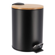 Odpadkový kôš VLOŽKA BAMBOO KRYT čierny 2,5L Odpadkový kôš VLOŽKA BAMBOO KRYT čierny 2,5L
